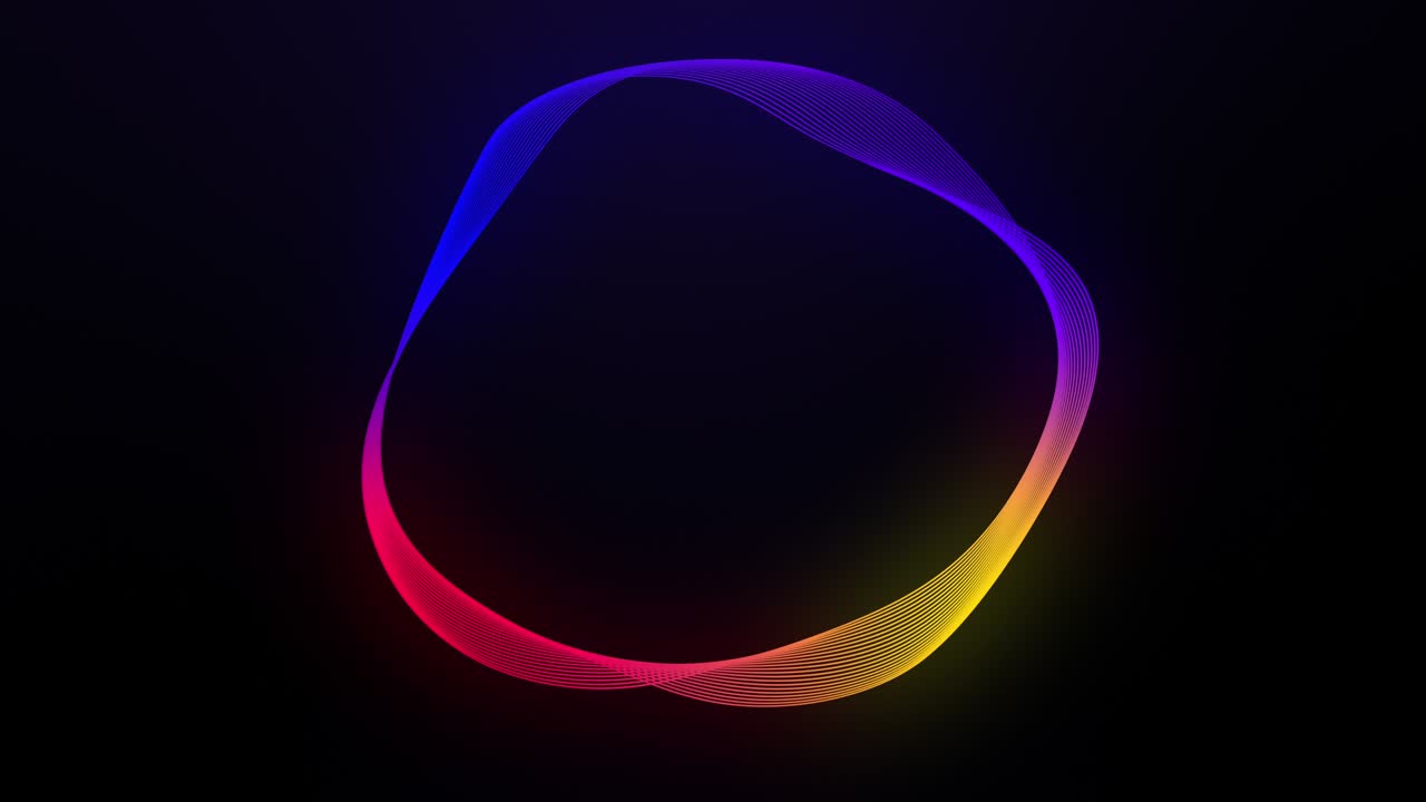 colorido remolino corriente ola líneas dinámicas suaves video