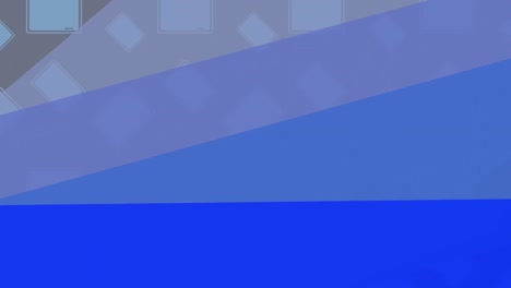 animación de rayas azules que se mueven sobre un fondo gris con rectángulos