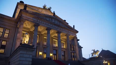 exterior shot of konzert concert house in berlin germany at night 6