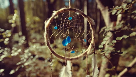 dreamcatcher hanging in nature