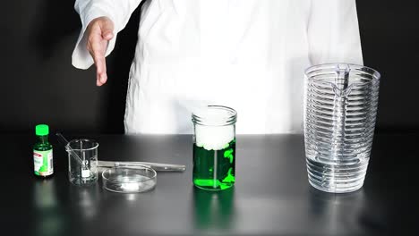 demonstrating dry ice reaction with liquid