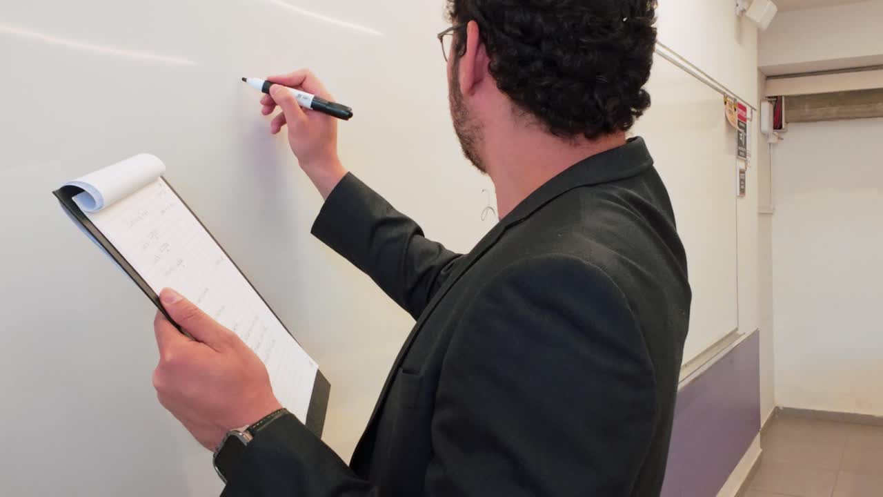 Professional Speaker Lecturing on a Complex Subject