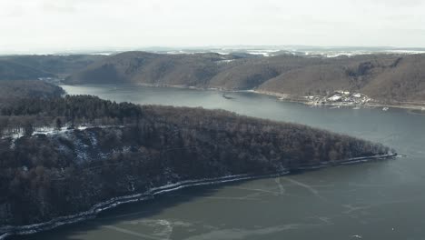 Vistas-Aéreas-De-Drones-Del-Parque-Nacional-Keller-En-Invierno