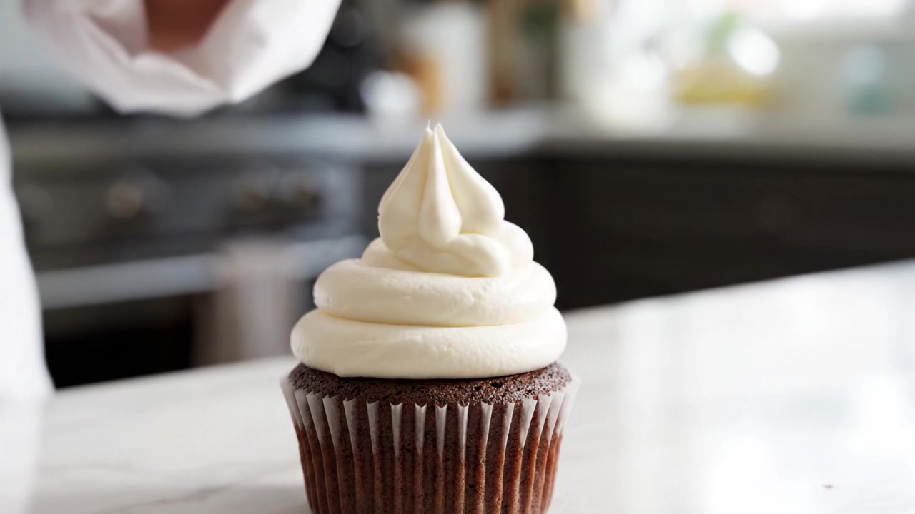 Una Guida Visiva Passo-Passo per Padroneggiare la Decorazione dei Cupcake: Perfezionare i Cupcake al Cioccolato con Tecniche di Glassa Cremosa