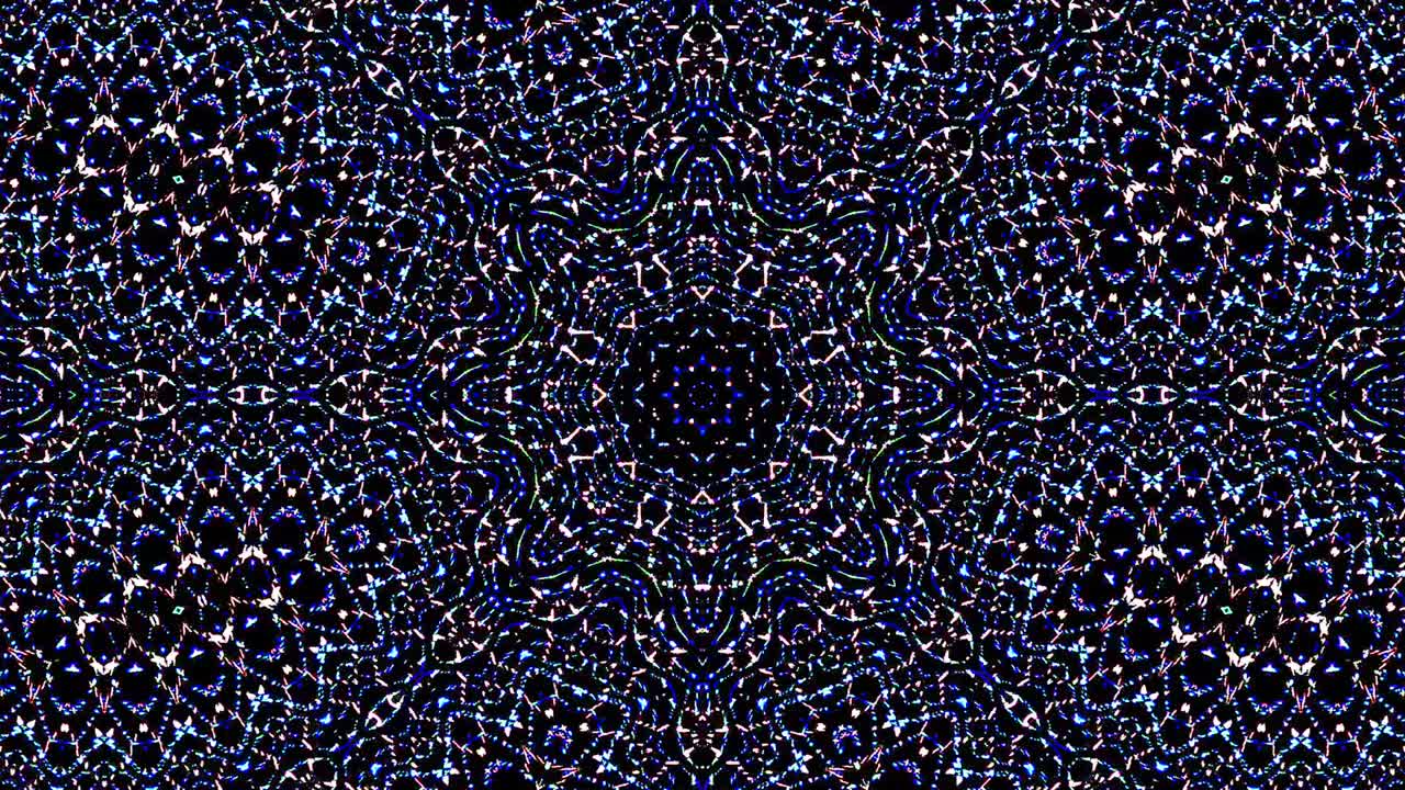 Bright abstract light governing blue color, kaleidoscope,full color background