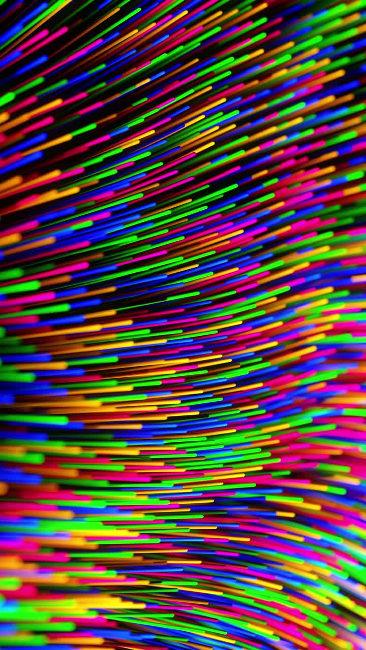 Colorful background with many lines of different colors and sizes. Vertical looped animation