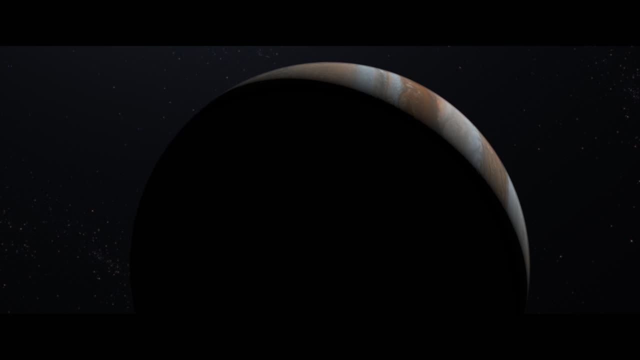 Jupiter planet viewed from space