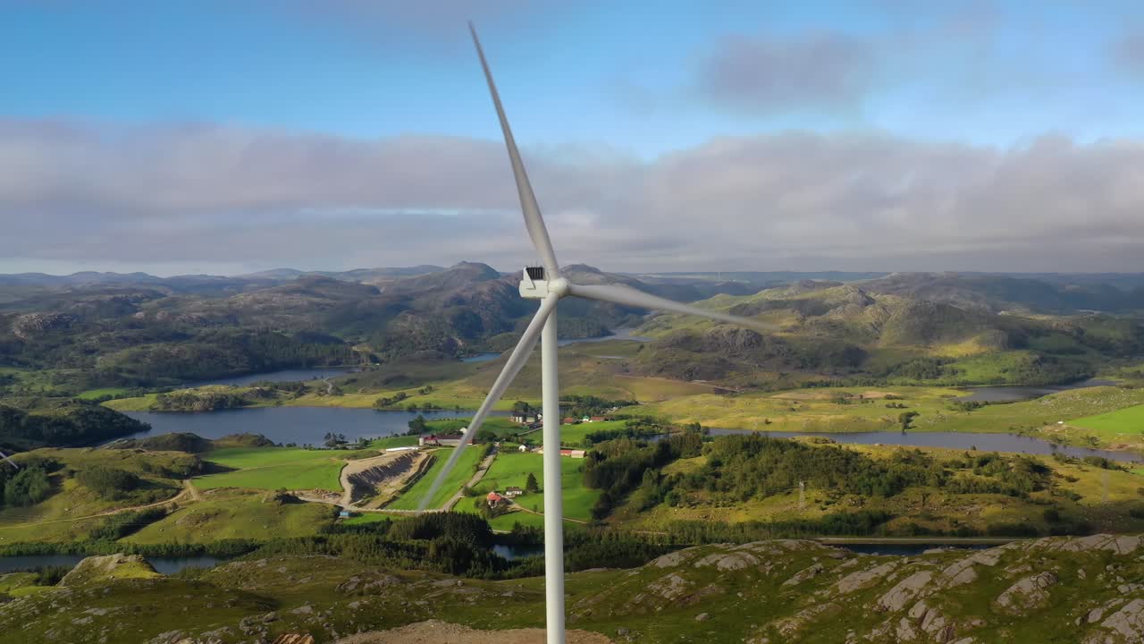 Vindkraftverk för elproduktion i Norge