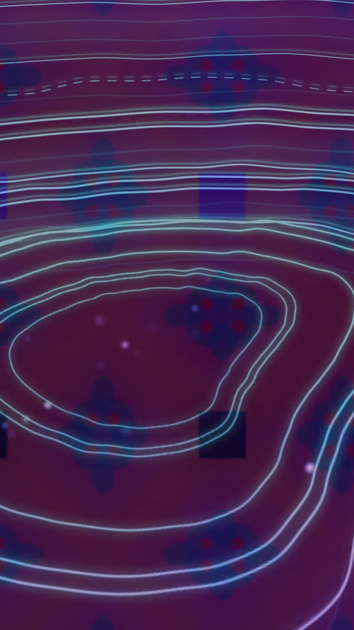 animación de formas sobre formas en movimiento