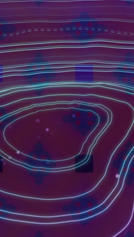 animación de formas sobre formas en movimiento