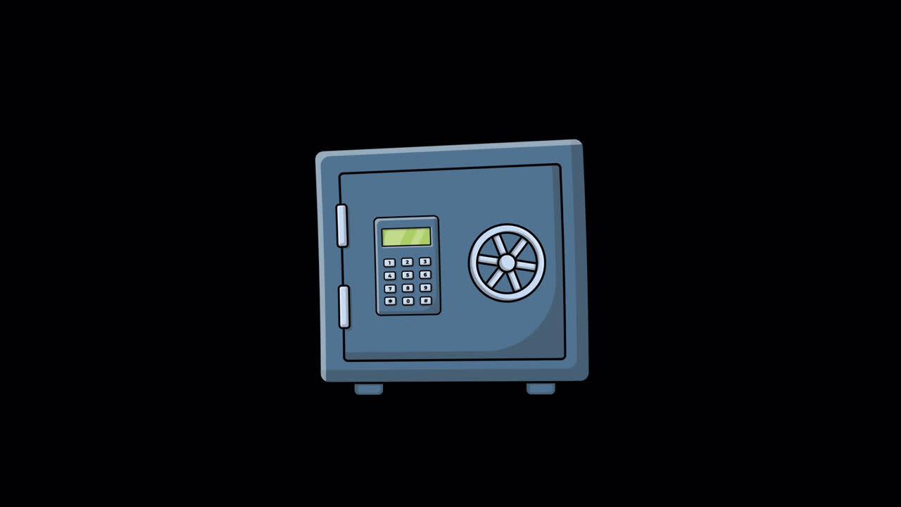 Animated Safe with Digital Keypad and Combination Lock