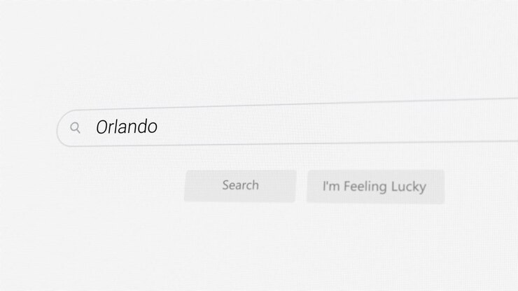 Ricerca di Orlando su browser Internet
