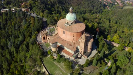 sanctuary of the madonna di san luca, bologna, emilia-romagna, italy, october 2021