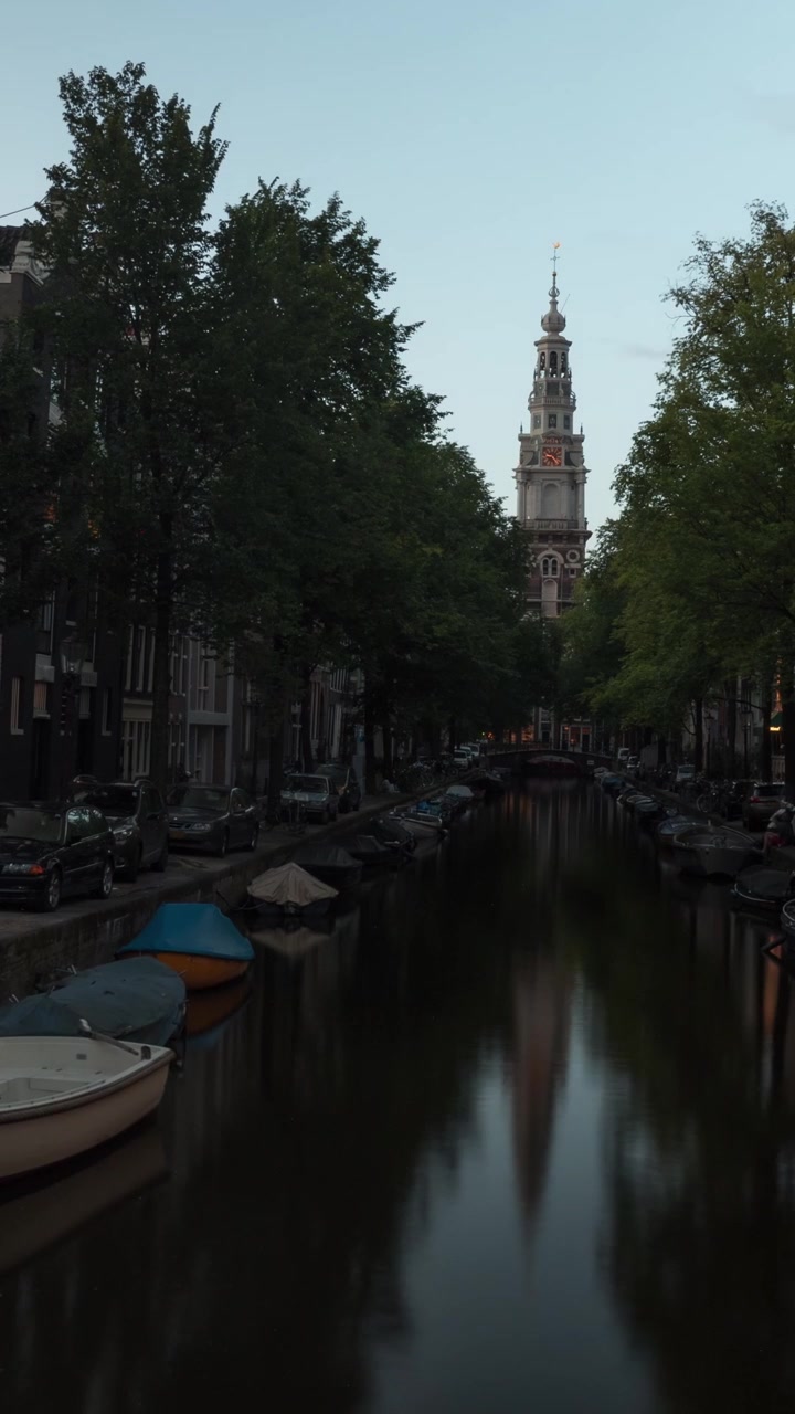 Timelapse di Amsterdam serale