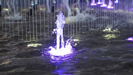 colorful night fountain