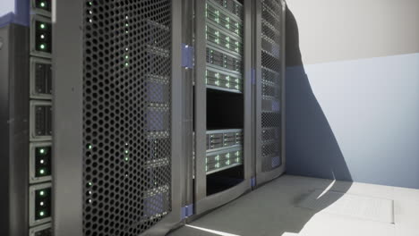 server rack in data center