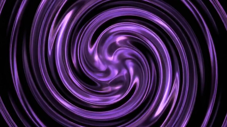 Gráfico em Movimento de Líquido Roxo Abstrato em Espiral