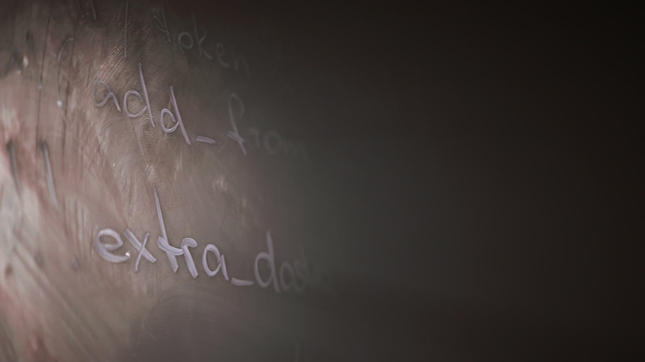 tablero con fragmentos de código