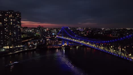 establishing drone shot of brisbane city's story bridge