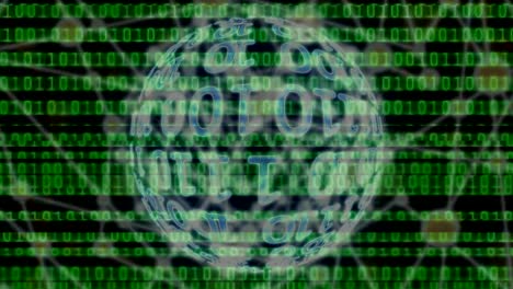 fondo de bucle de escaneo de datos binarios digitales