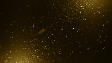 particles gold glitter bokeh award dust abstract background loop