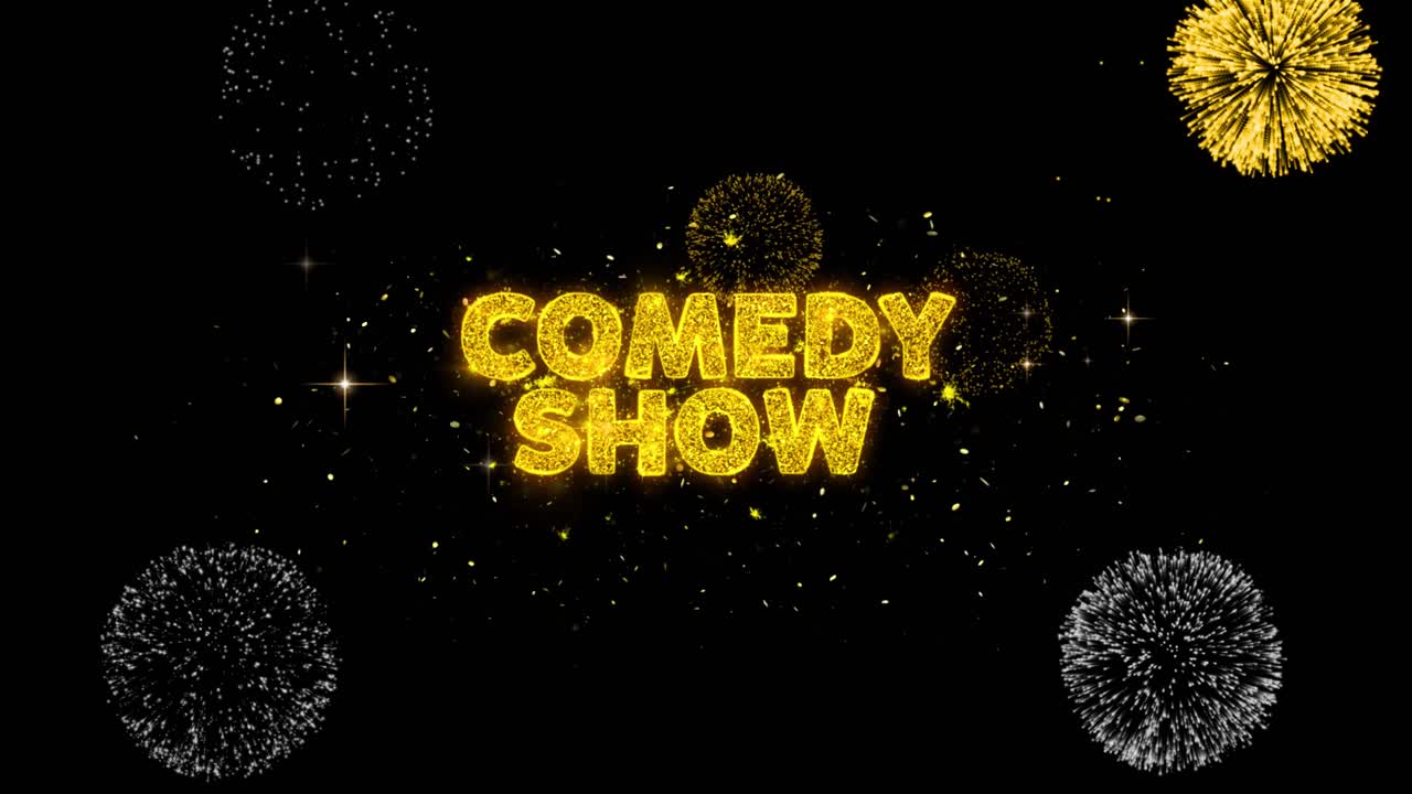 Comedy Show Fireworks Graphic