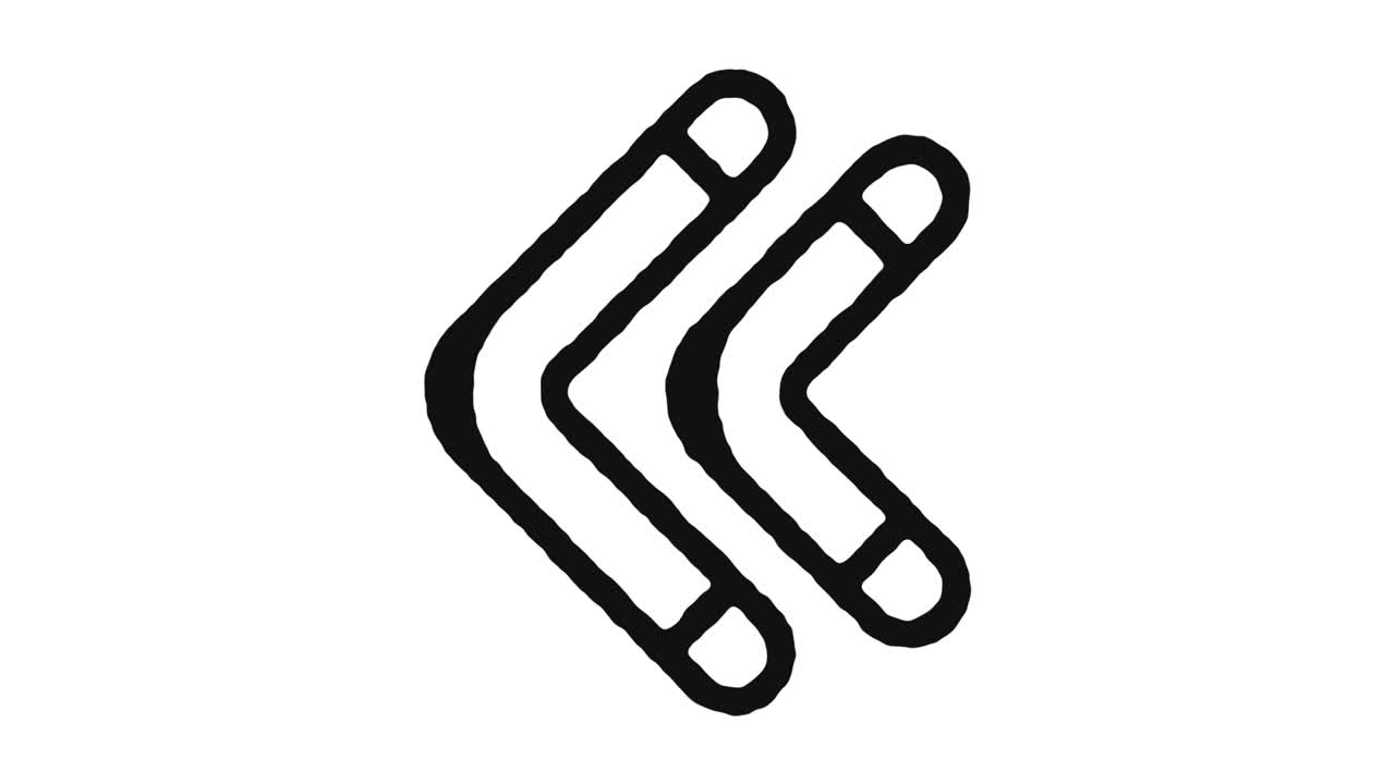 imágenes de animación de iconos de boomerang y canal alfa