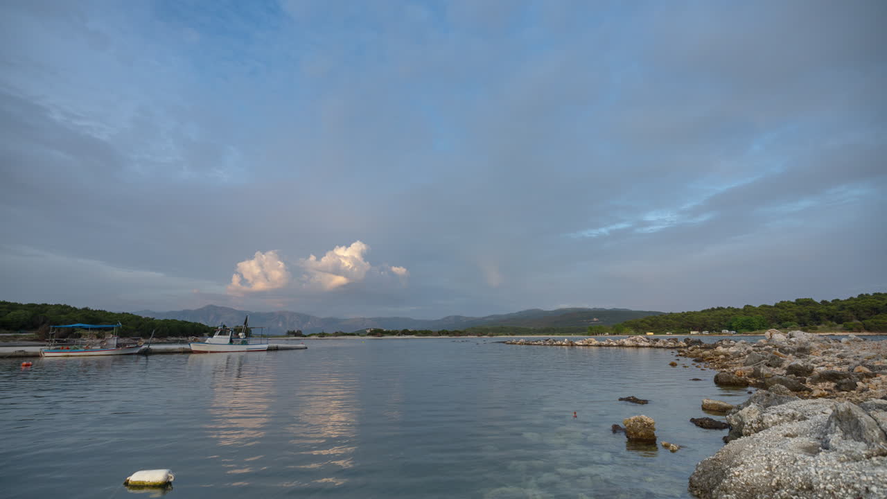 그리스 서부의 해변