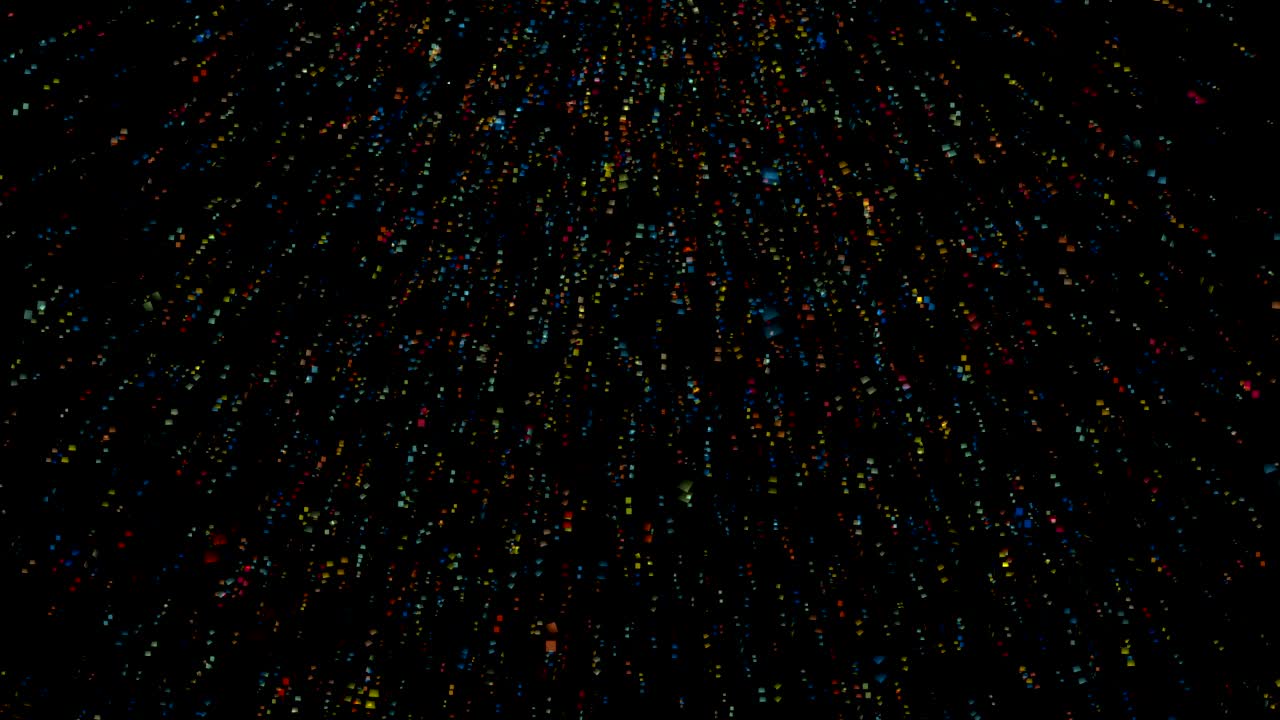 Confetti particle CG animation