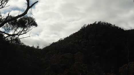 brisbane ranges mountain, australia. fast motion
