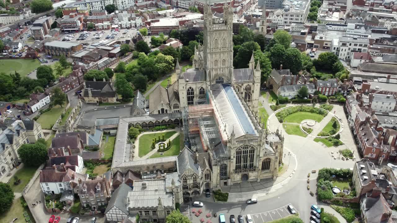 Aerial View of Worcester Cathedral