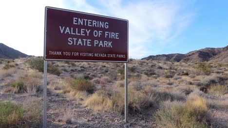 entrada del valle del fuego cerca de las vegas nevada