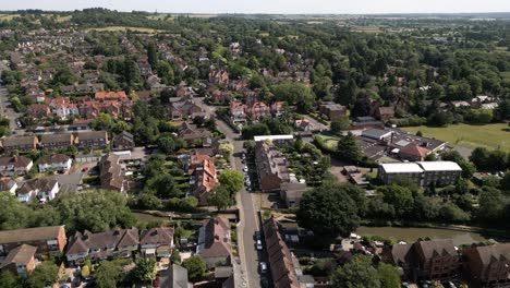 Stratford-upon-Avon-Vororte-Luftlandschaft-England