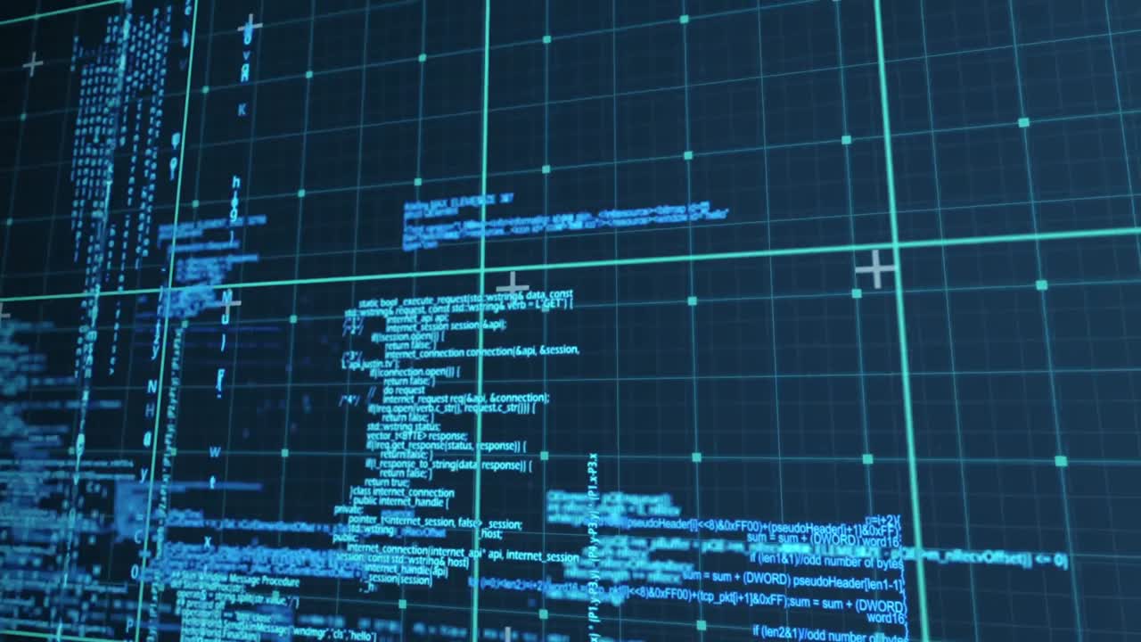 animación digital de la matriz