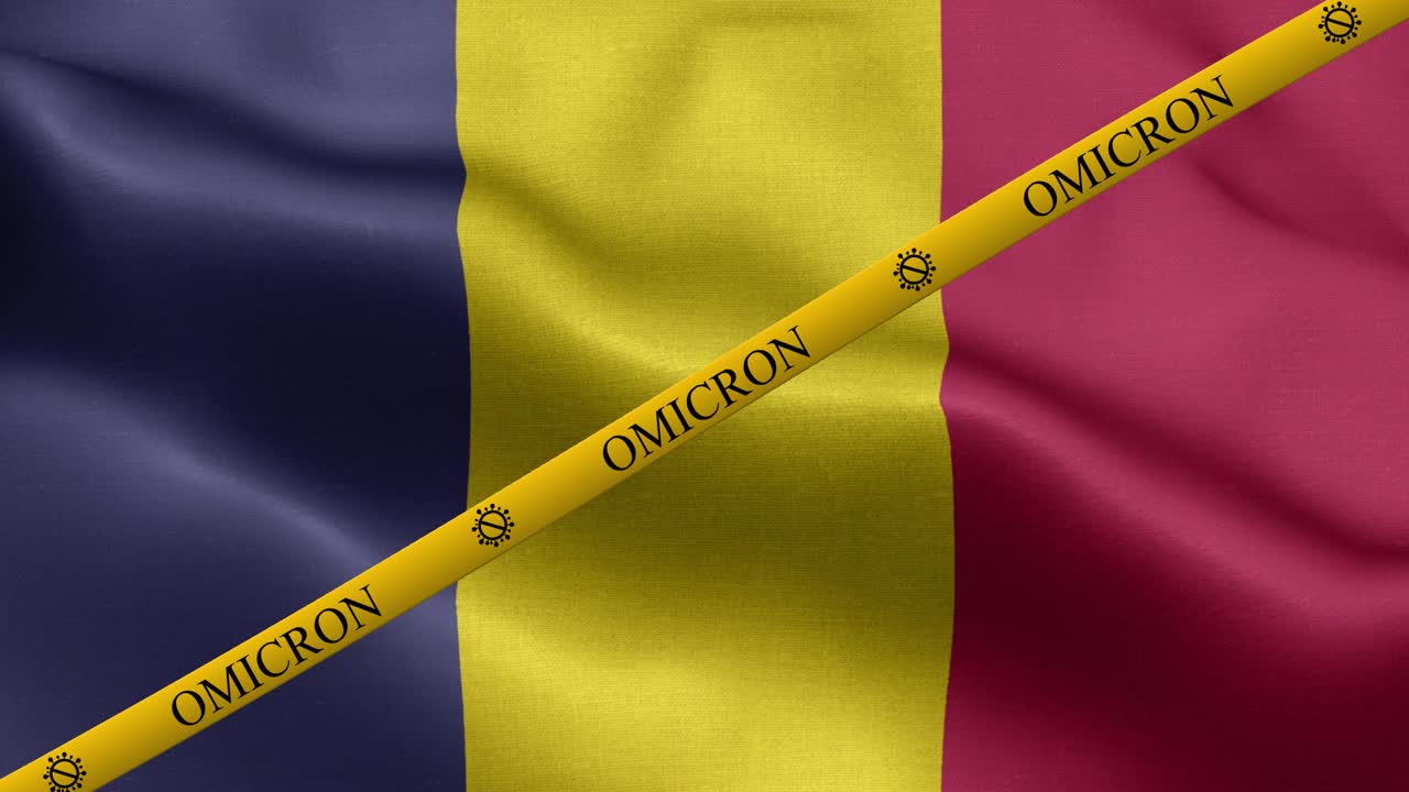 variante omicron y franja de prohibición en la bandera del chad