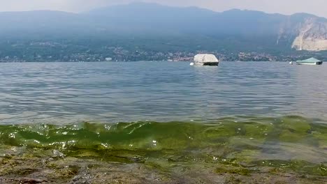 agua lamiendo en la orilla