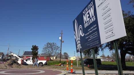 sign welcomes visitors to the lower 9th ward of new orleans louisiana post katrina 1