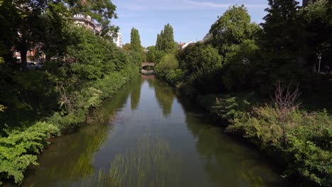 Steinbrücke-Im-Petite-France-Fluss-Ill-Kanal