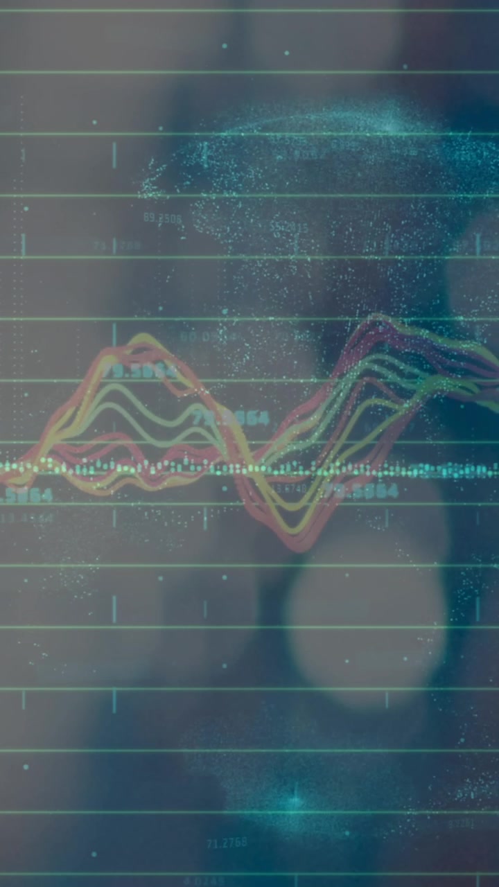 Animation of data processing over empty warehouse