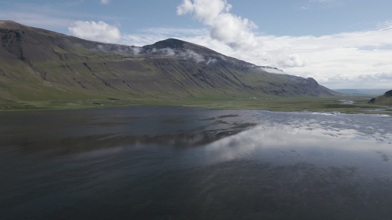 Vatnsdalshólar View Point Scenic Spot In Vatsndalsvegur Road, Northwest Iceland. Wide Shot