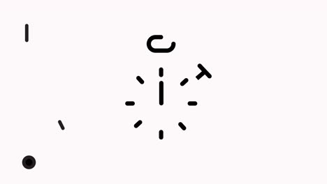 thin line animation of stopwatch icon