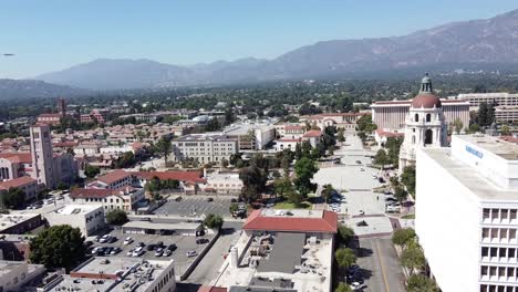 vista aérea sobre el barrio de pasadena