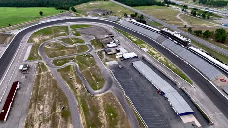 aerial high push in over rockingham speedway