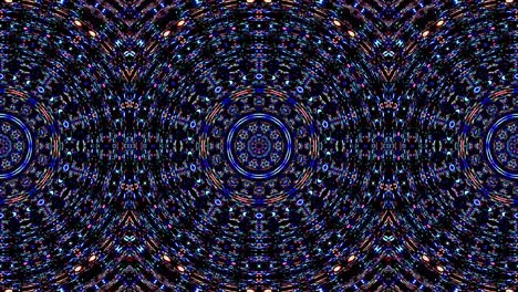 hermoso caleidoscopio abstracto que brilla, una luz radiante que regula los movimientos sutiles