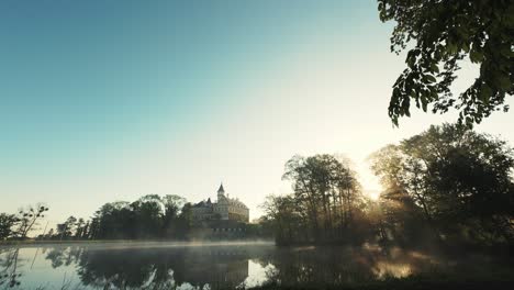 Raduň-Castle-in-the-Czech-Republic-during-sunrise