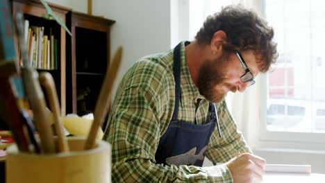 craftsman drawing a sculpture design 4k