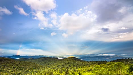 time lapse blue ridge mountains asheville north carolina