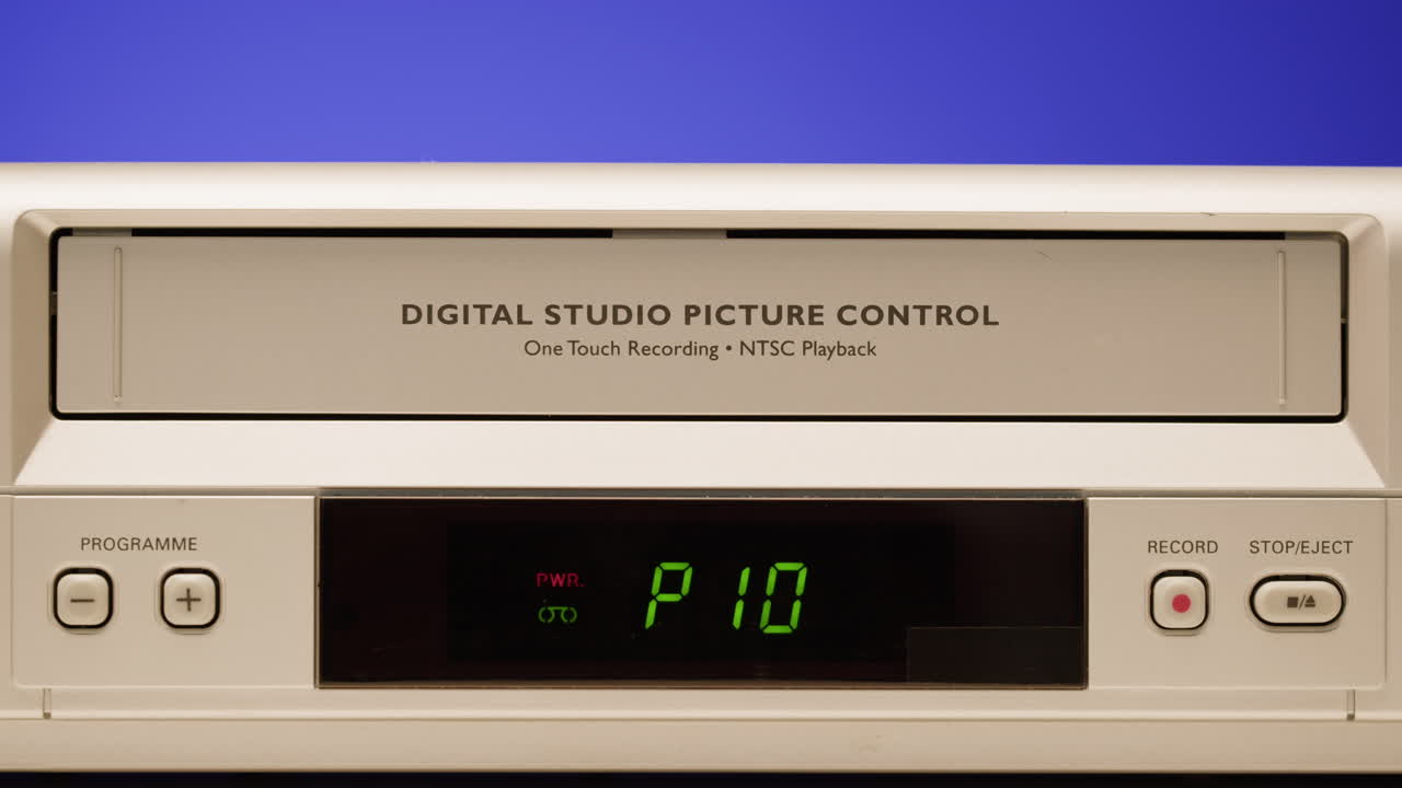 Operating a Vintage VCR