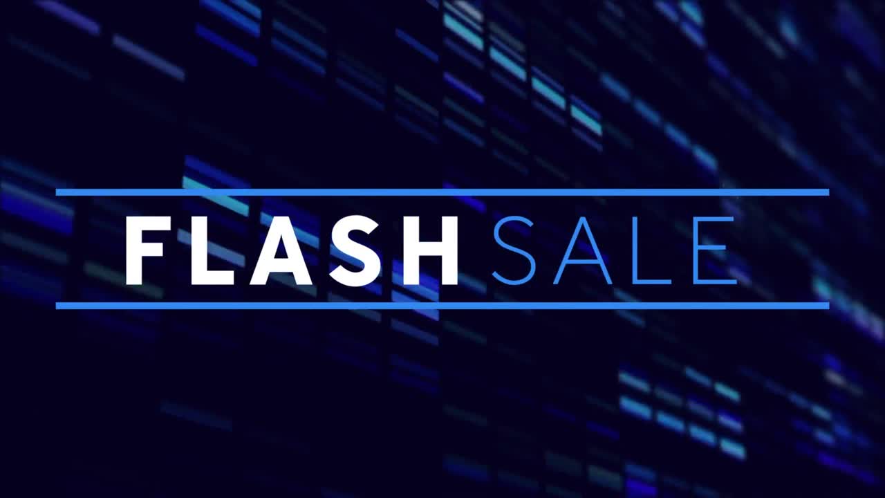 파란색 배경에 플래시 판매