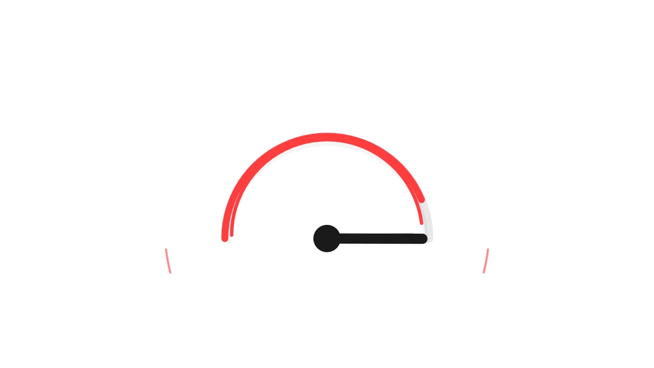 Animated Speedometer Gauge Loading Progress Indicator